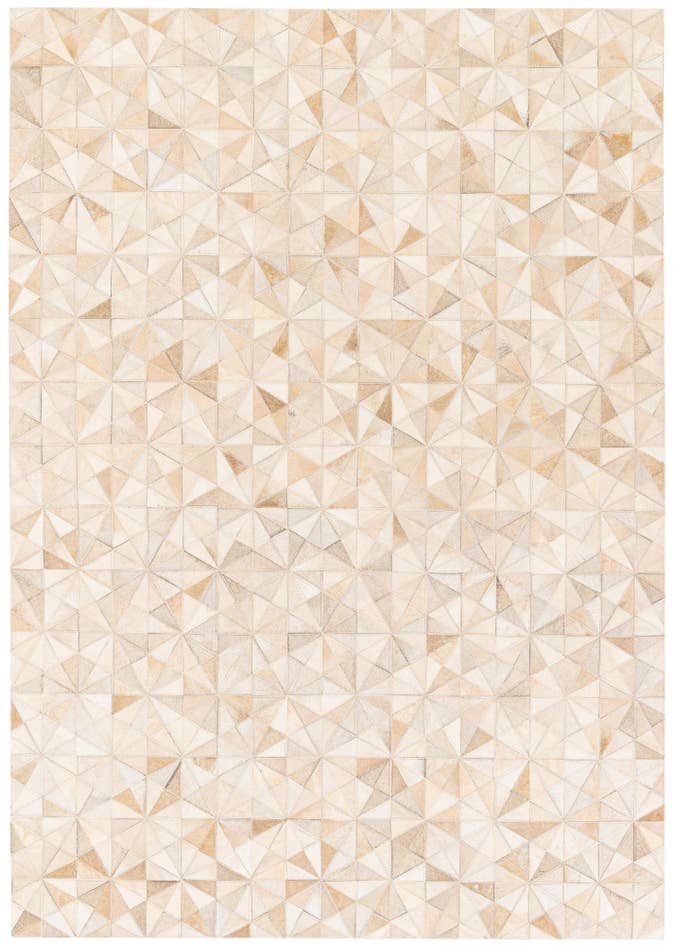 Detail image of 4' 8 x 6' 7 Cowhide Stocks Rug
