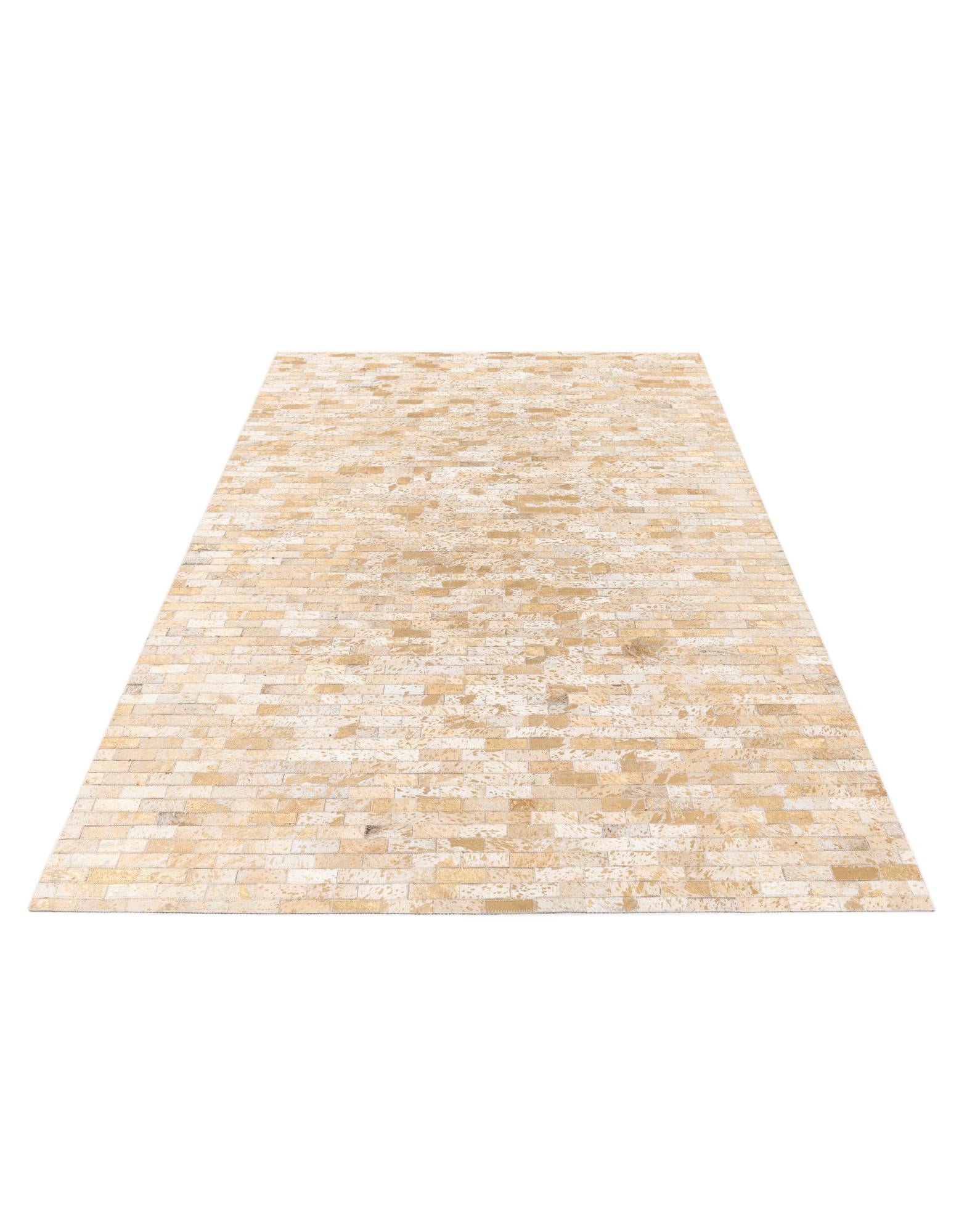 4' 9 x 6' 7 Cowhide Stocks Rug