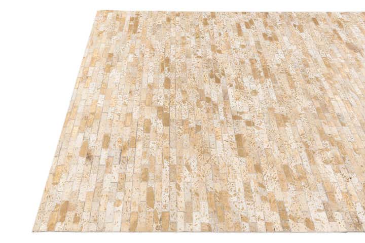 4' 9 x 6' 7 Cowhide Stocks Rug