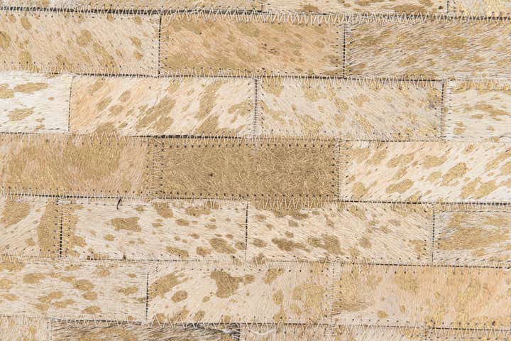 4' 9 x 6' 7 Cowhide Stocks Rug