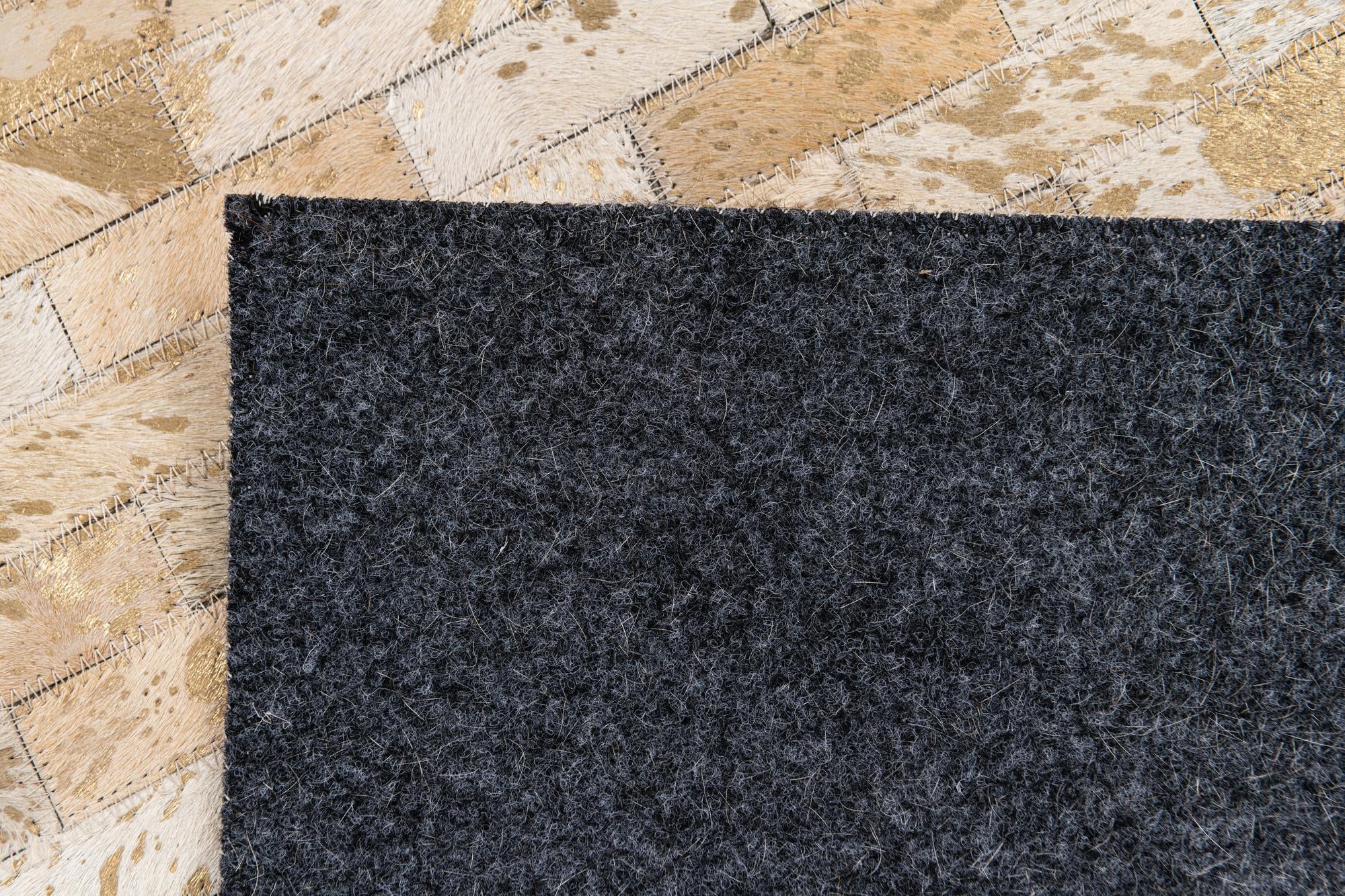 4' 9 x 6' 7 Cowhide Stocks Rug