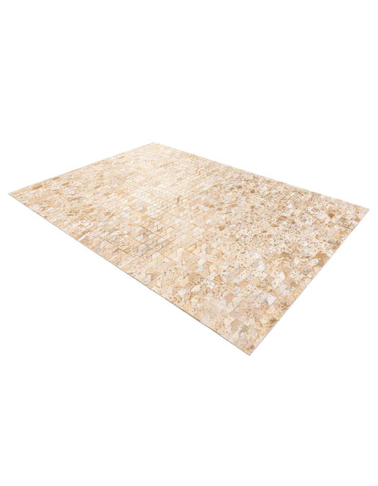 Detail image of 4' 8 x 6' 6 Cowhide Stocks Rug