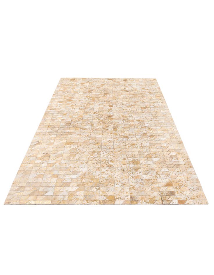 Detail image of 4' 8 x 6' 6 Cowhide Stocks Rug