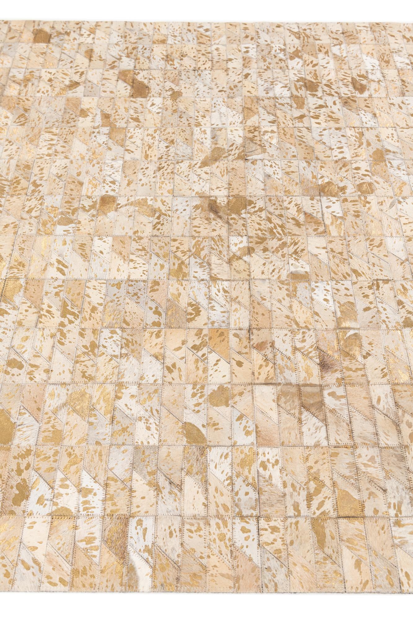 4' 8 x 6' 6 Cowhide Stocks Rug