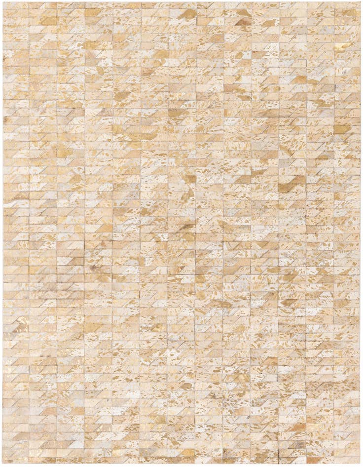 Detail image of 4' 8 x 6' 6 Cowhide Stocks Rug