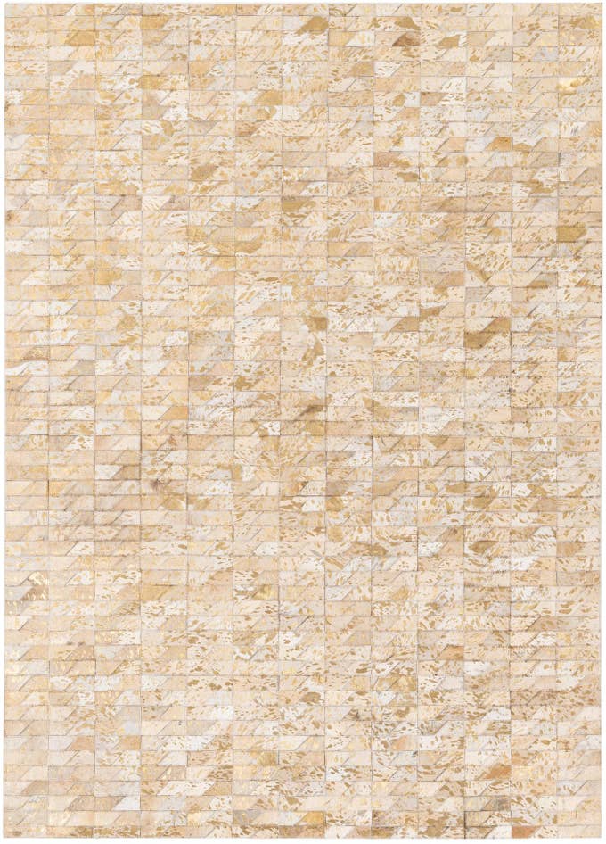 Detail image of 4' 8 x 6' 6 Cowhide Stocks Rug
