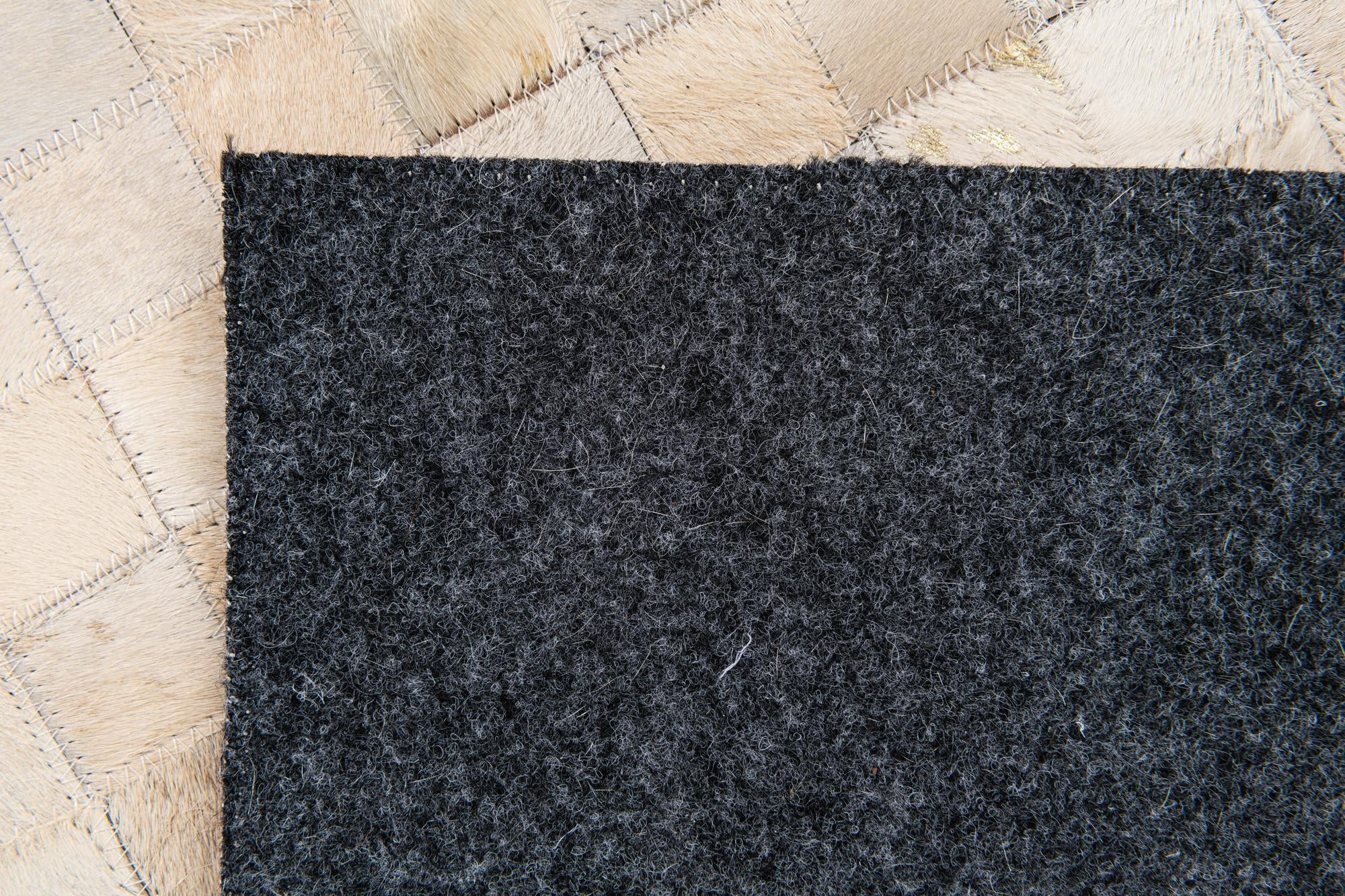 4' 1 x 5' 7 Cowhide Stocks Rug
