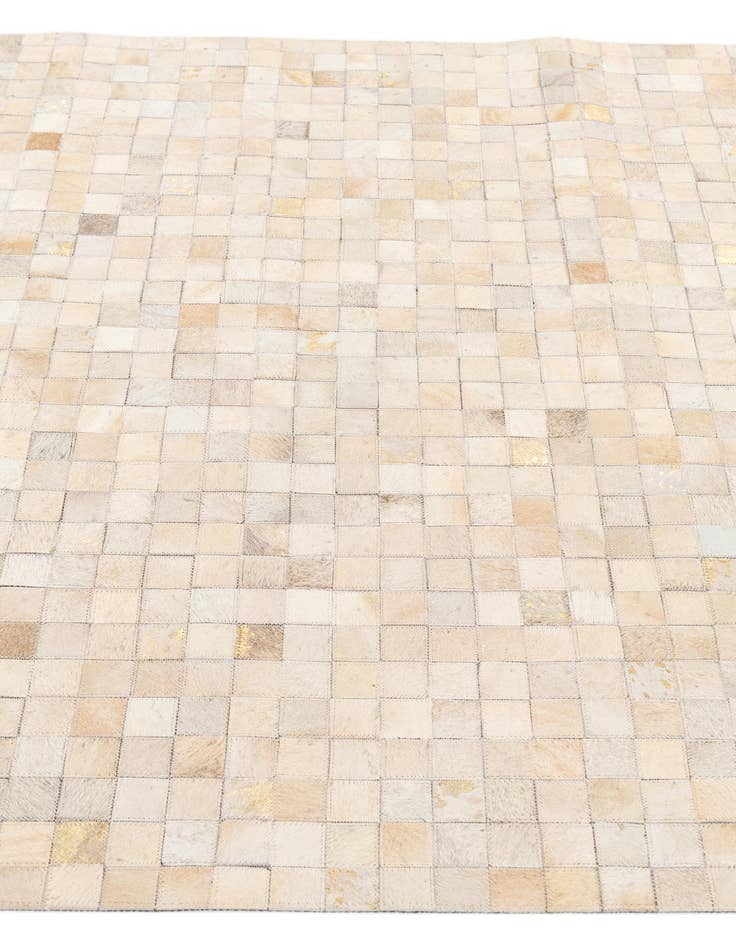 Detail image of 4' 1 x 5' 8 Cowhide Stocks Rug