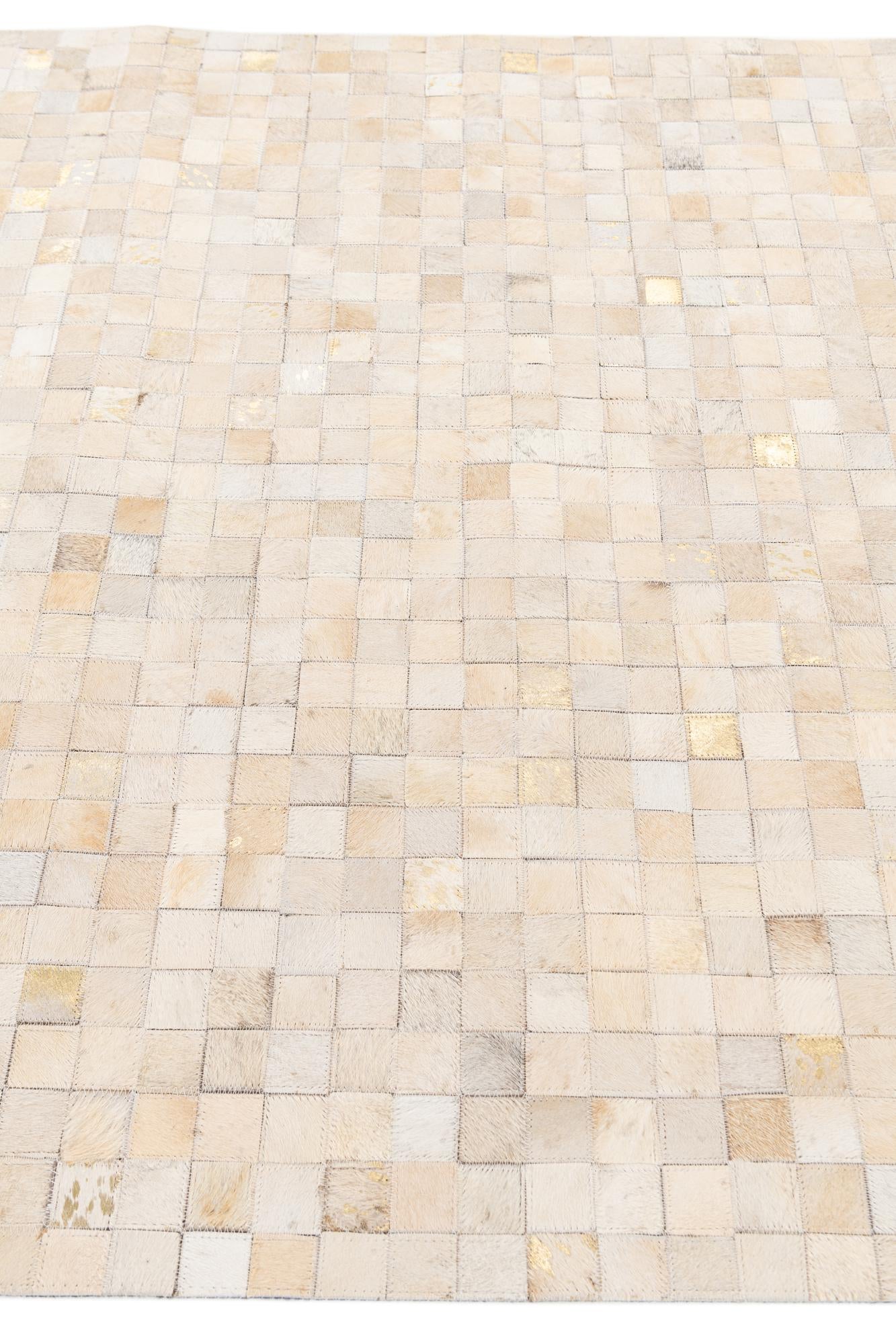4' x 5' 7 Cowhide Stocks Rug