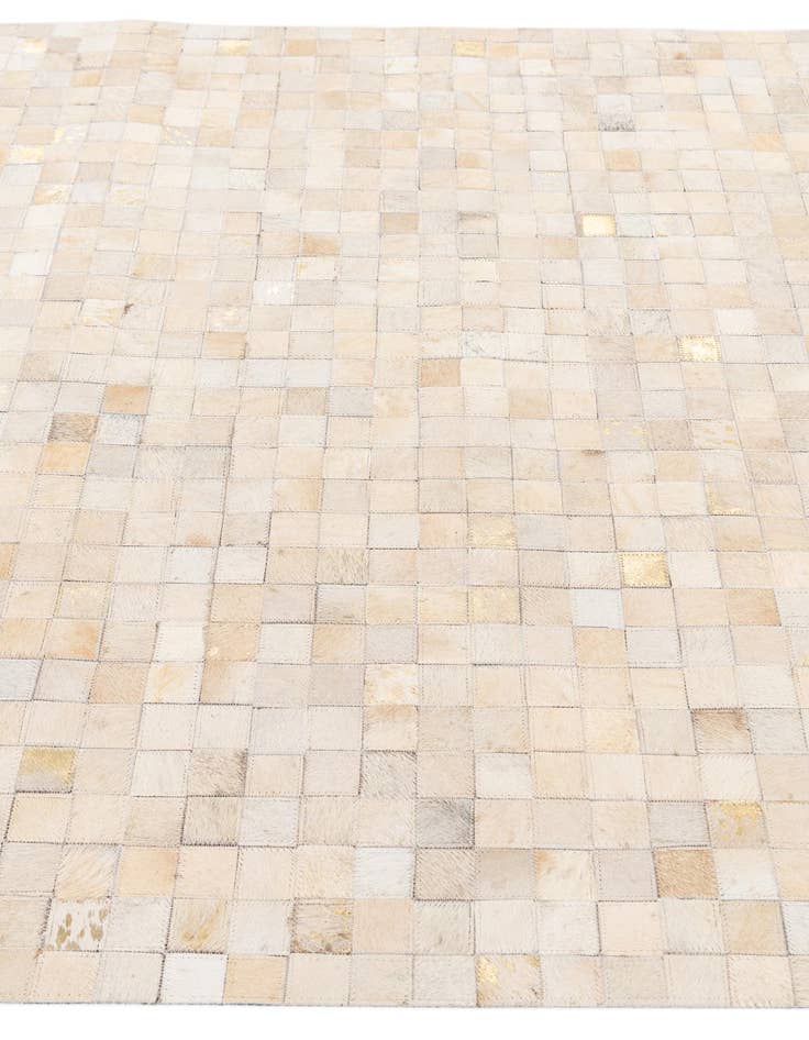 Detail image of 4' x 5' 7 Cowhide Stocks Rug