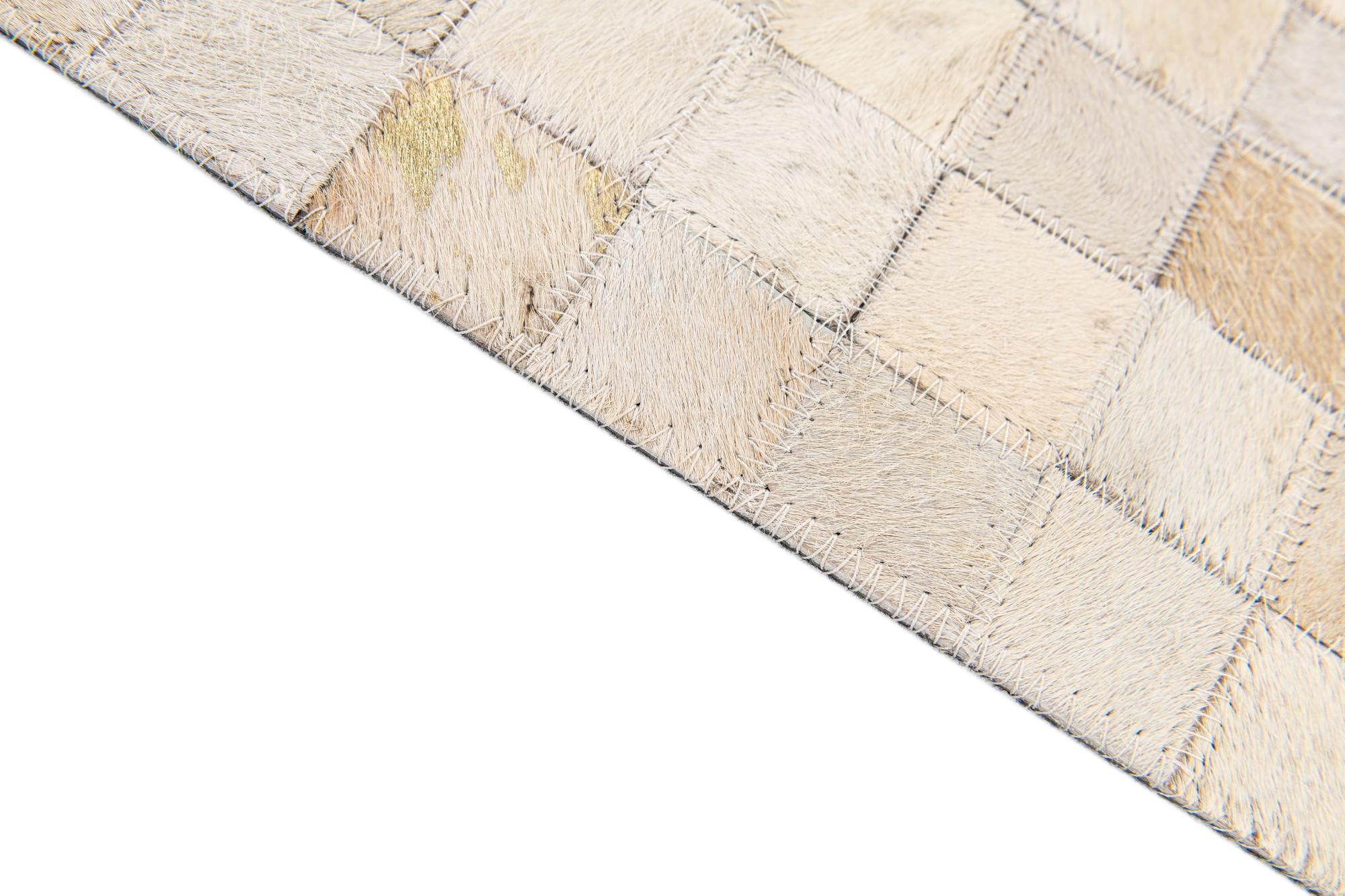 4' x 5' 7 Cowhide Stocks Rug