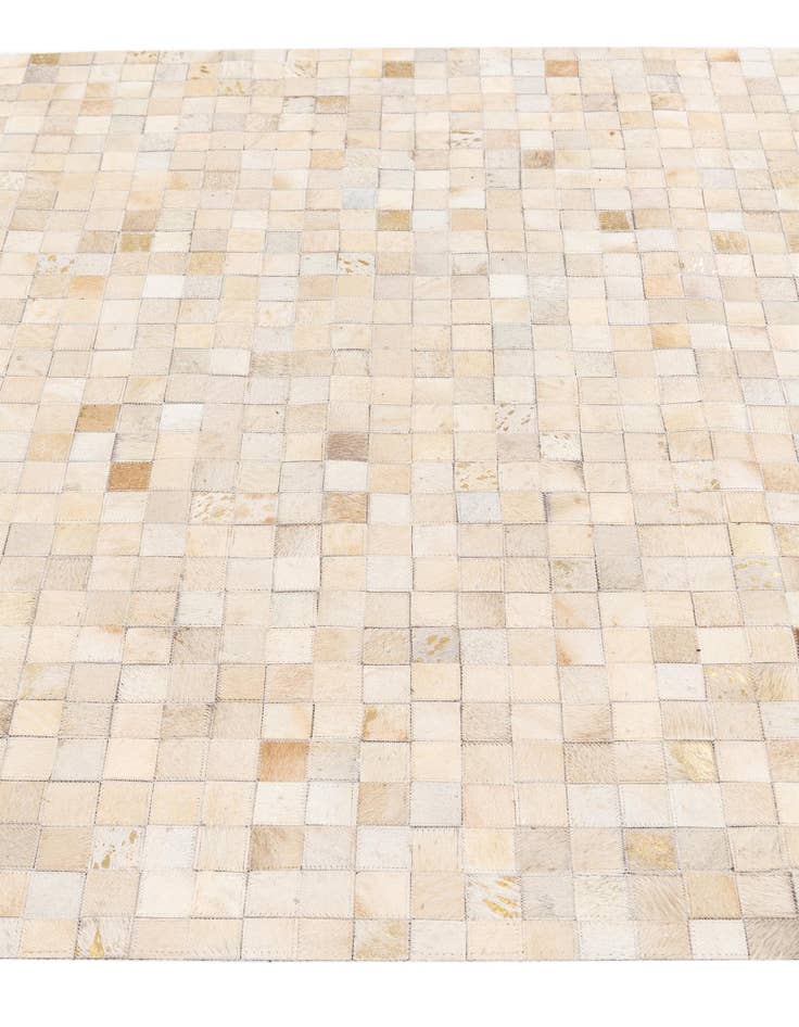 Detail image of 4' x 5' 8 Cowhide Stocks Rug