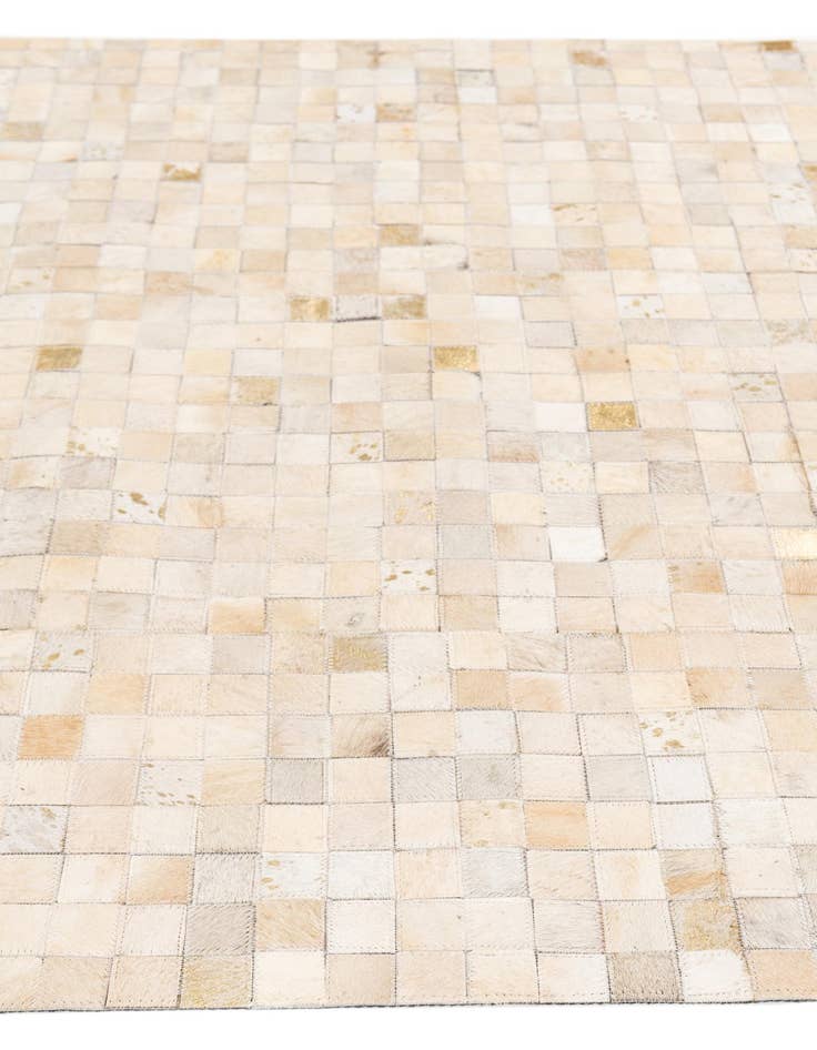 Detail image of 4' x 5' 8 Cowhide Stocks Rug