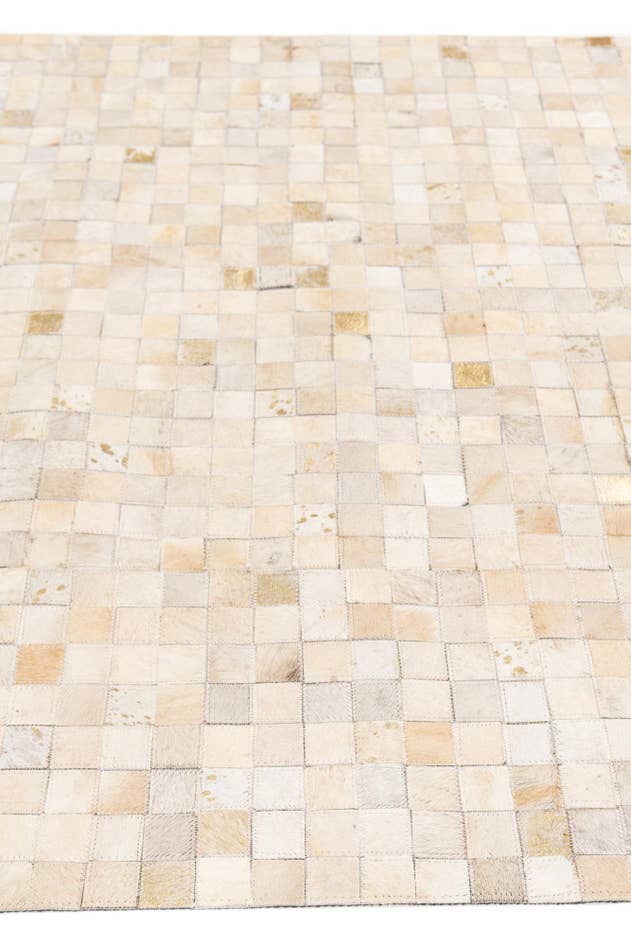 Detail image of 4' x 5' 8 Cowhide Stocks Rug