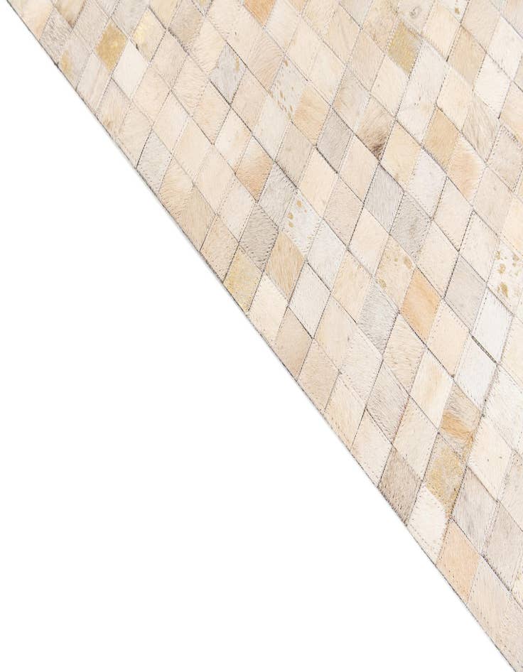 Detail image of 4' x 5' 8 Cowhide Stocks Rug