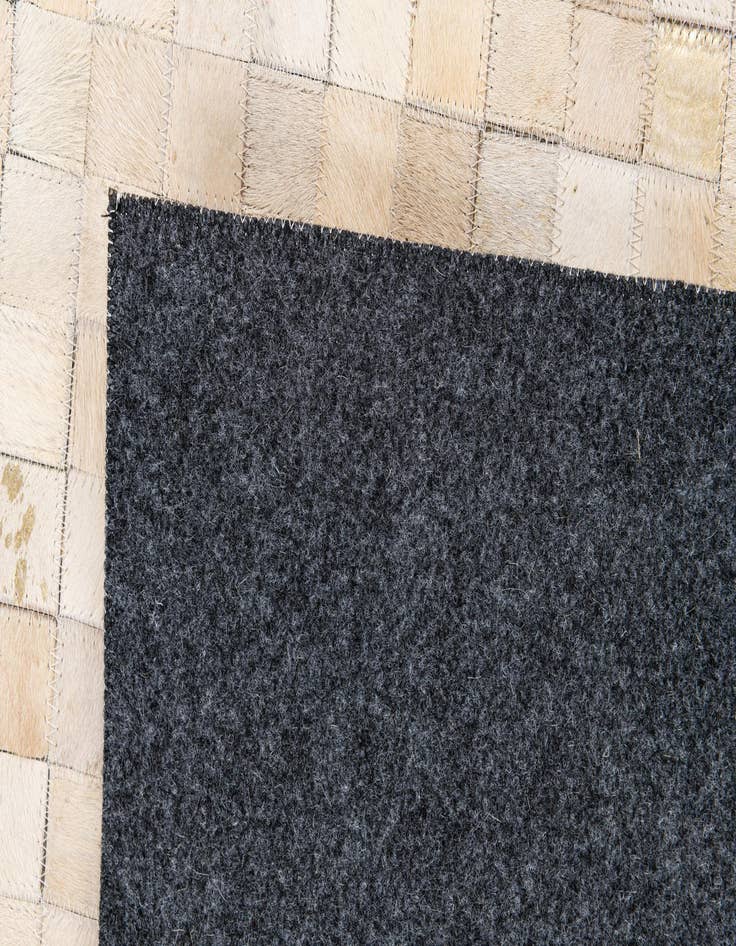 Detail image of 4' x 5' 8 Cowhide Stocks Rug