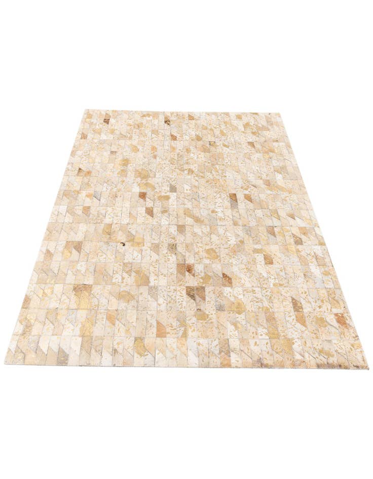 Detail image of 4' x 5' 2 Cowhide Stocks Rug