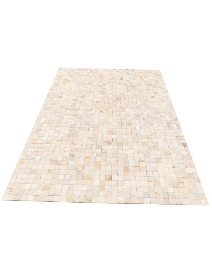Detail image of 4' x 5' 8 Cowhide Stocks Rug