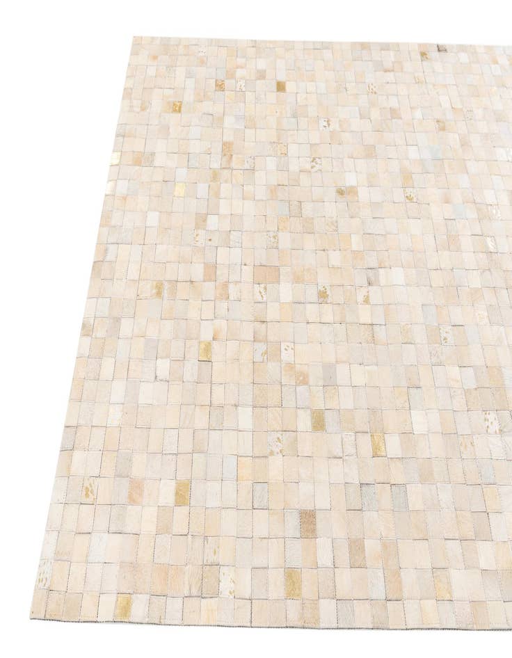 Detail image of 4' x 5' 8 Cowhide Stocks Rug