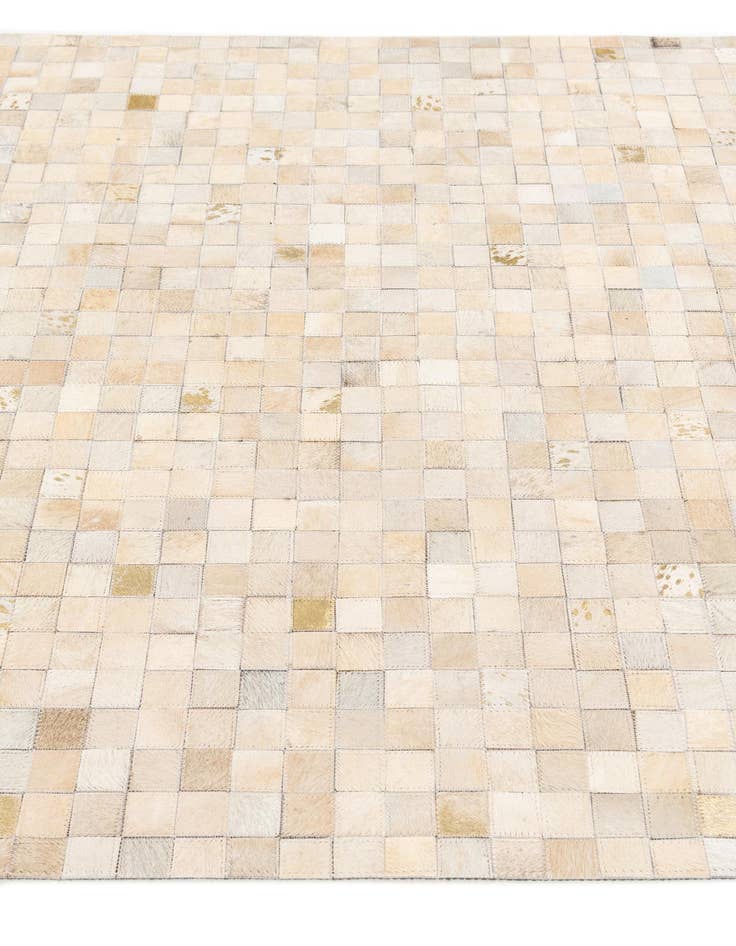 Detail image of 4' x 5' 8 Cowhide Stocks Rug