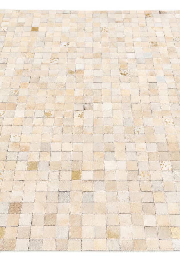 Detail image of 4' x 5' 8 Cowhide Stocks Rug