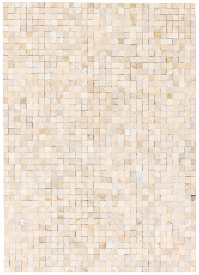 Detail image of 4' x 5' 8 Cowhide Stocks Rug