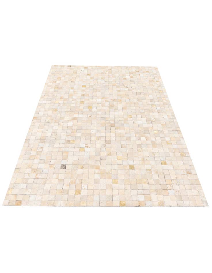 Detail image of 4' x 5' 8 Cowhide Stocks Rug