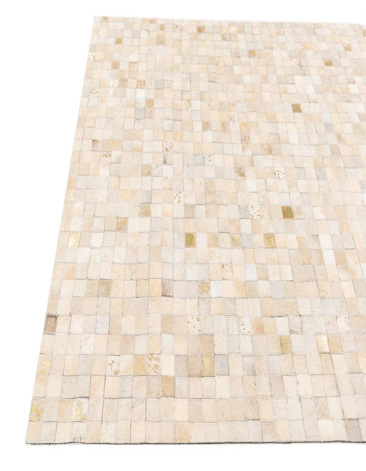 Detail image of 4' x 5' 8 Cowhide Stocks Rug