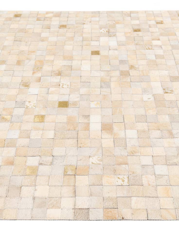 Detail image of 4' x 5' 8 Cowhide Stocks Rug