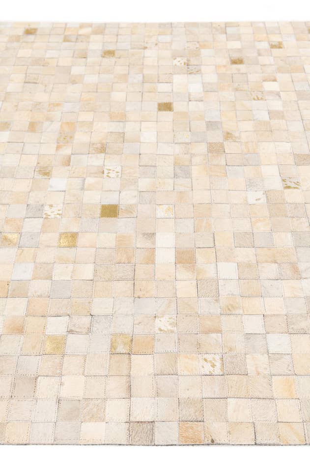 Detail image of 4' x 5' 8 Cowhide Stocks Rug