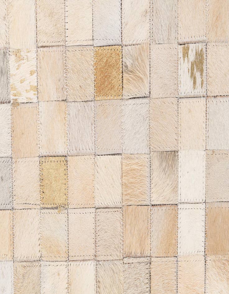 Detail image of 4' x 5' 8 Cowhide Stocks Rug