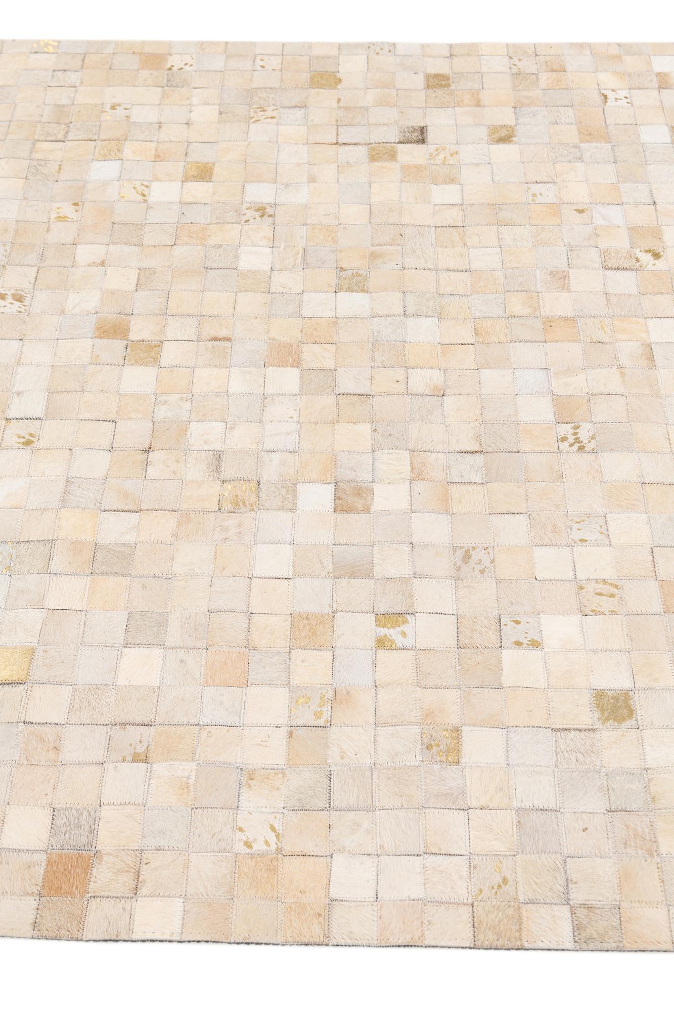 4' x 5' 7 Cowhide Stocks Rug