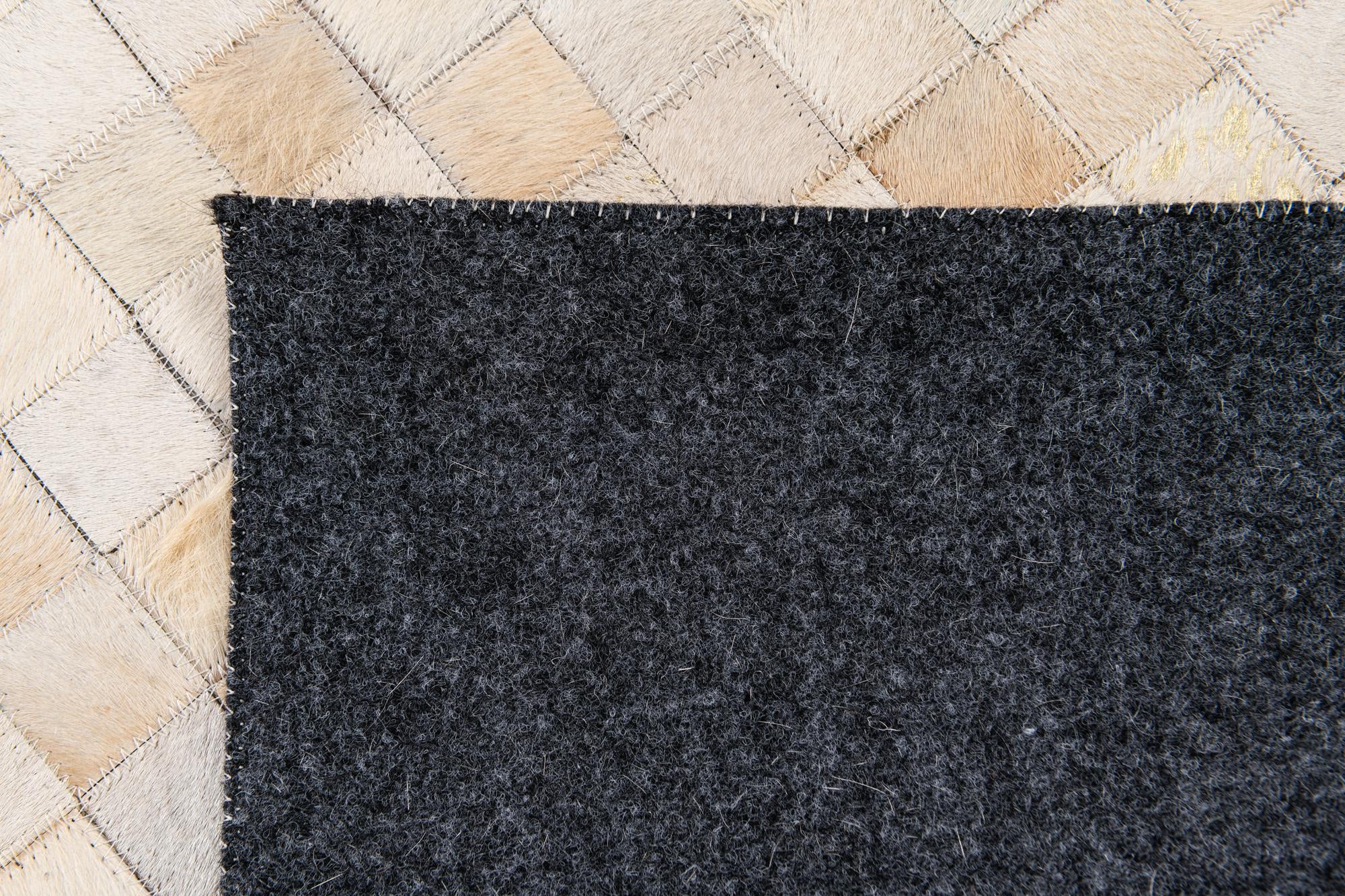 4' x 5' 7 Cowhide Stocks Rug