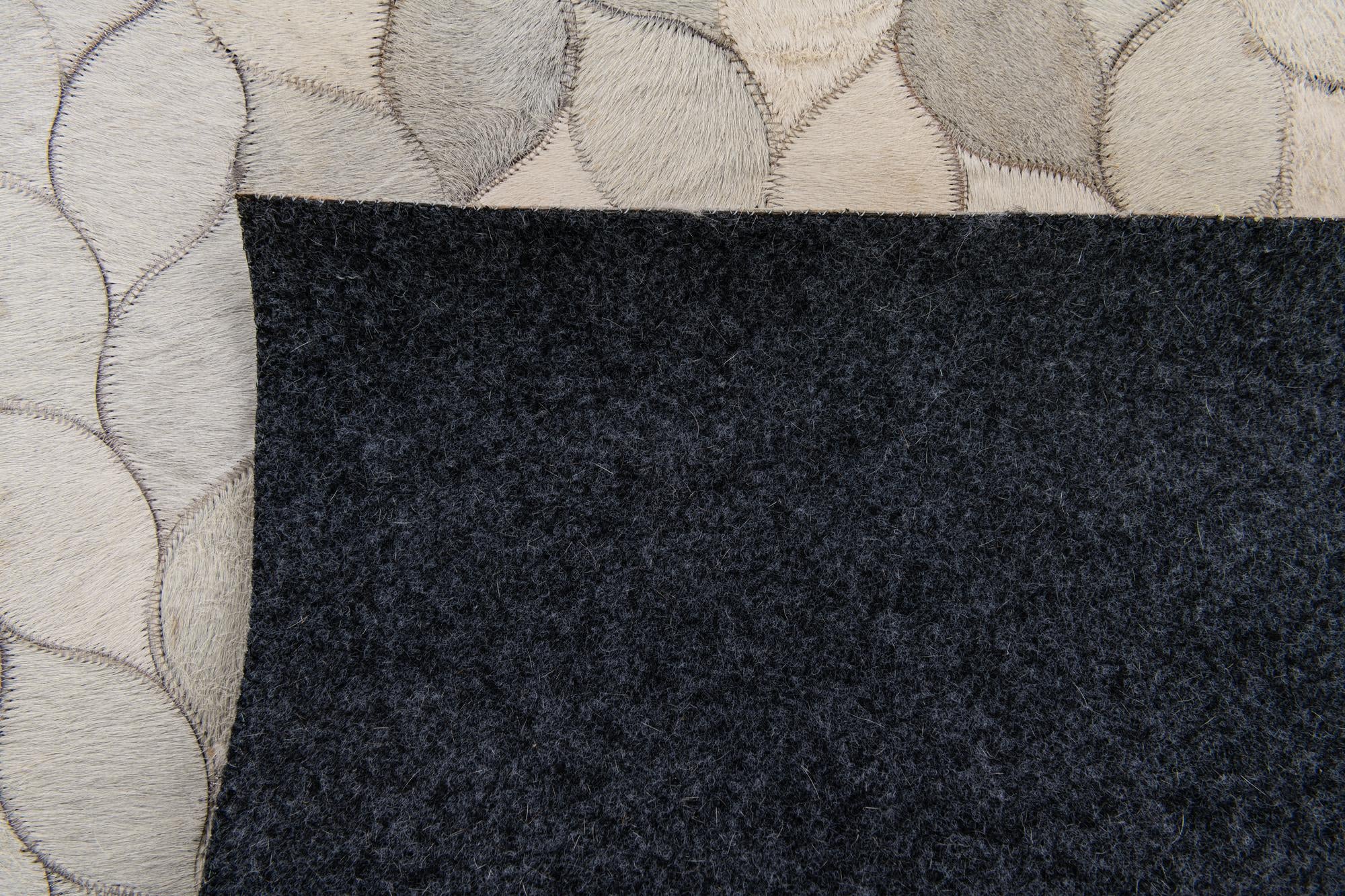 4' 1 x 6' Cowhide Stocks Rug