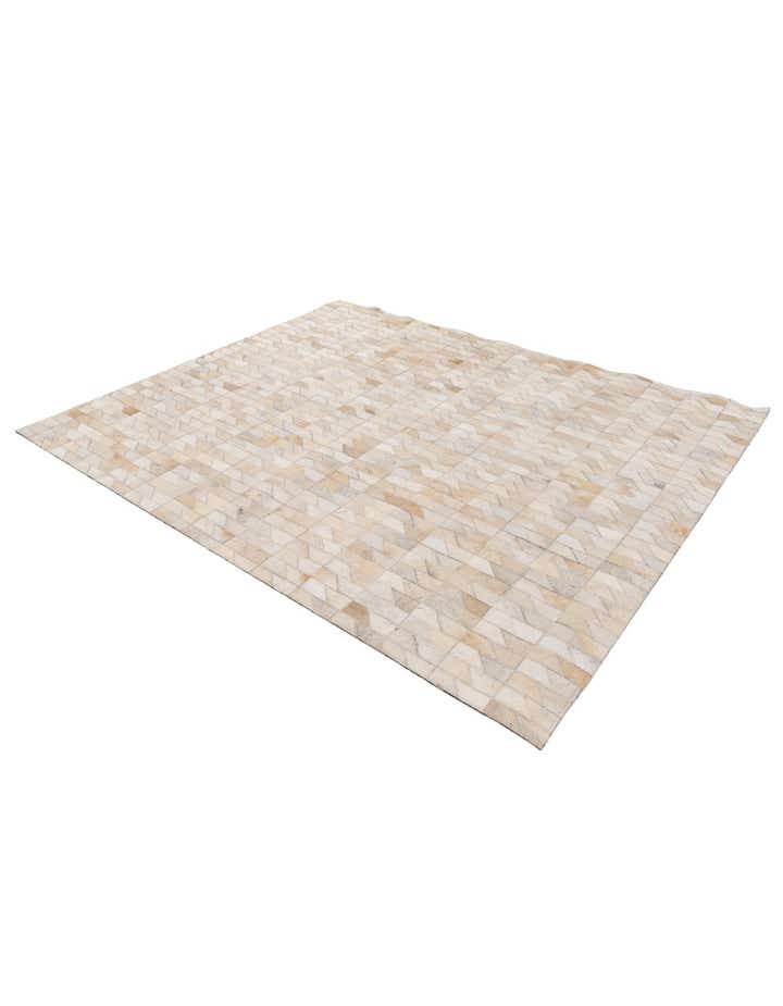 4' 5 x 5' 2 Cowhide Stocks Rug