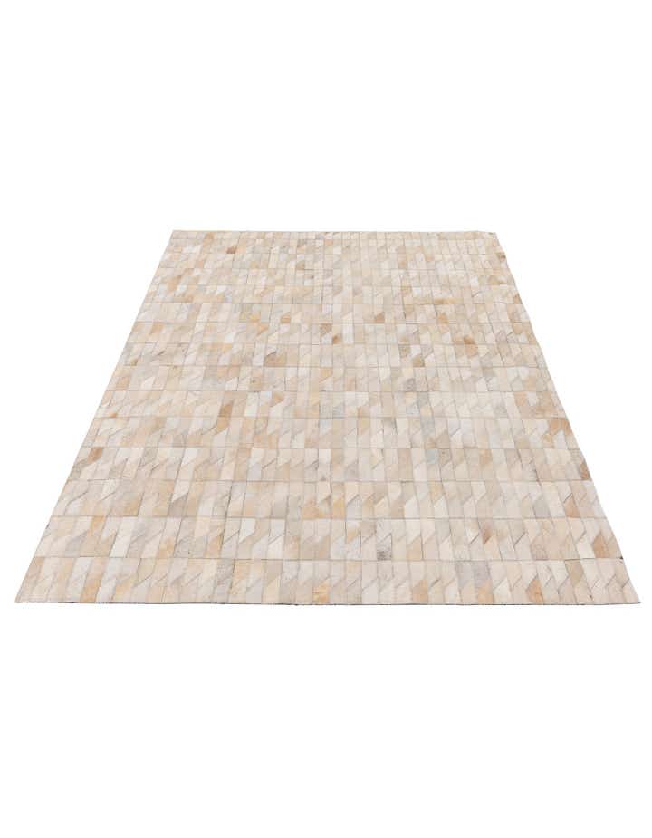 4' 5 x 5' 2 Cowhide Stocks Rug