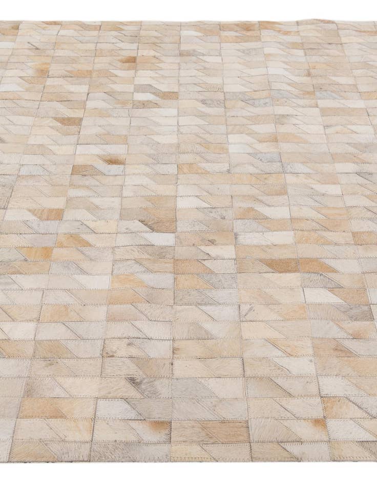 Detail image of 4' 5 x 5' 2 Cowhide Stocks Rug