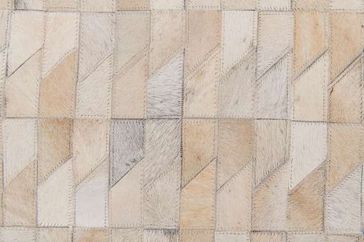 4' 5 x 5' 2 Cowhide Stocks Rug