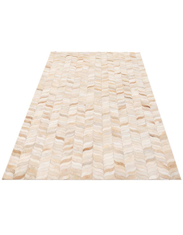 Detail image of 4' x 5' 11 Cowhide Stocks Rug