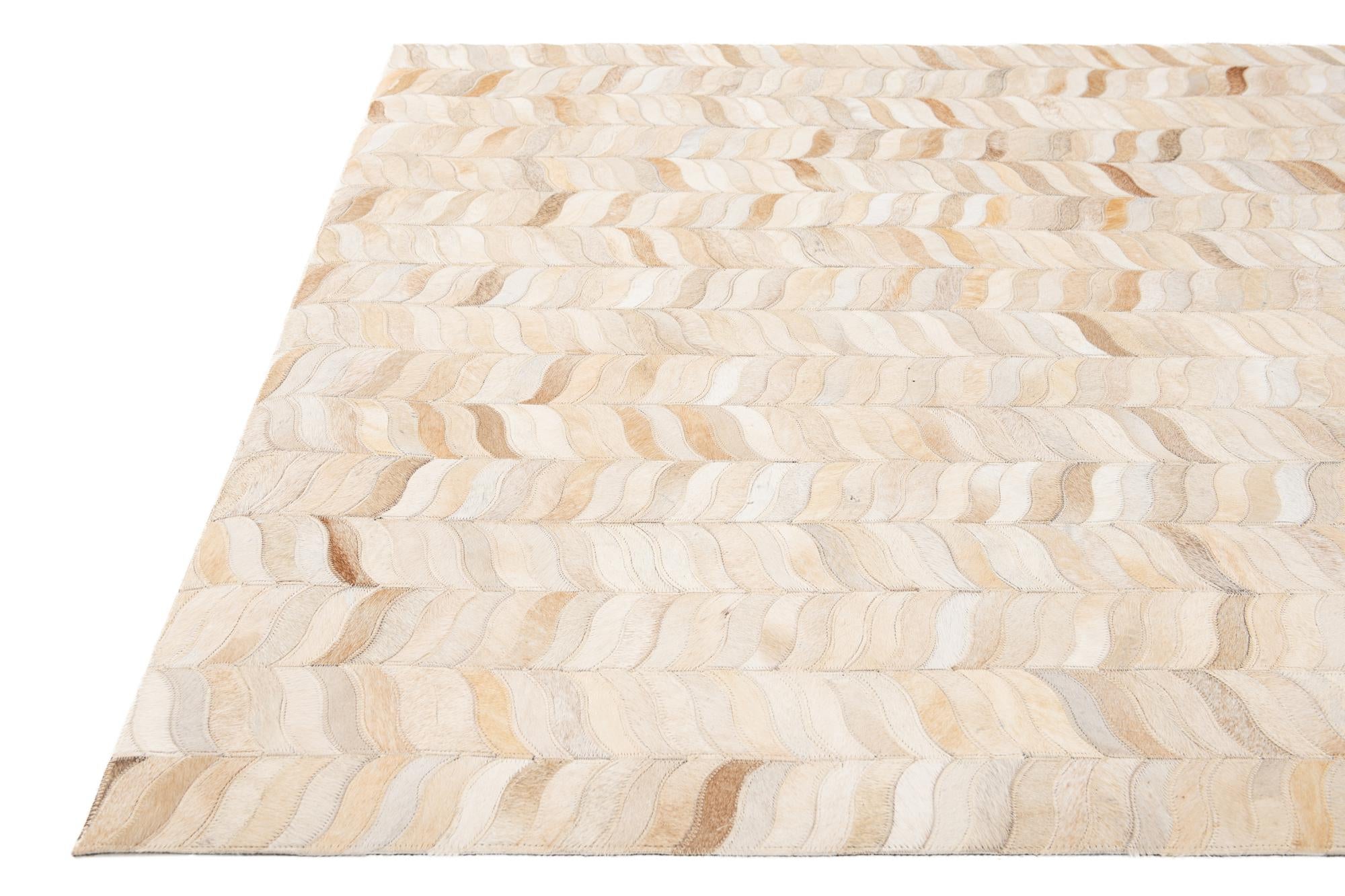 4' x 5' 11 Cowhide Stocks Rug