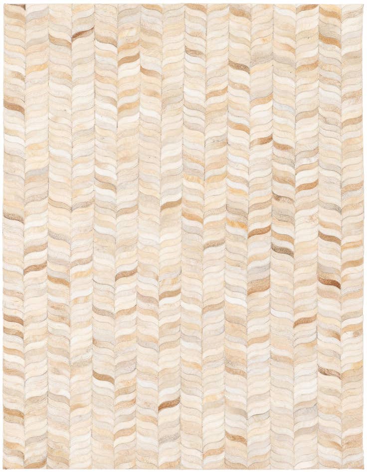 Detail image of 4' x 5' 11 Cowhide Stocks Rug