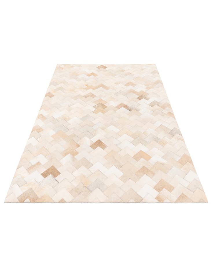 Detail image of 4' 1 x 6' Cowhide Stocks Rug