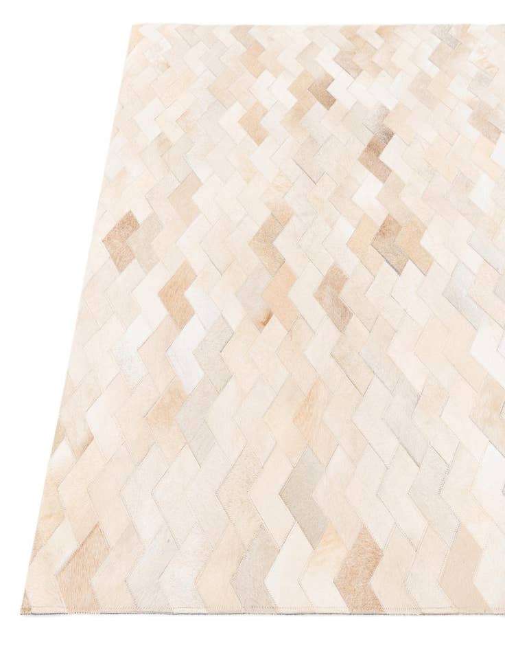 Detail image of 4' 1 x 6' Cowhide Stocks Rug