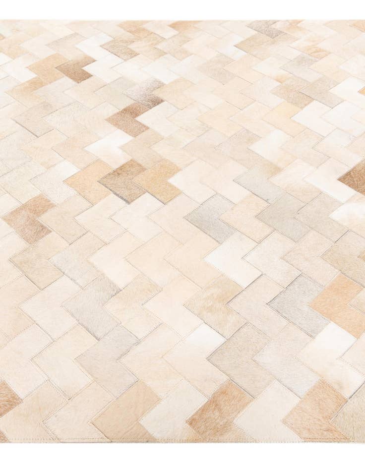 Detail image of 4' 1 x 6' Cowhide Stocks Rug