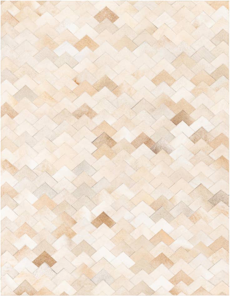 Detail image of 4' 1 x 6' Cowhide Stocks Rug
