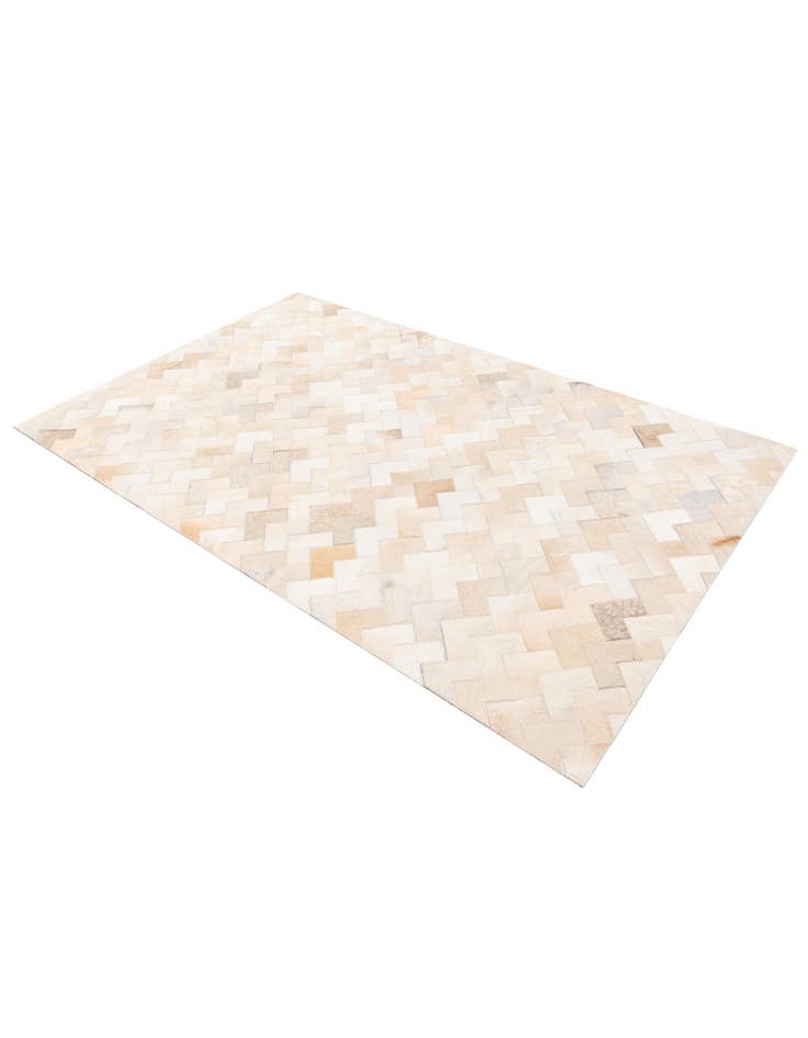 Detail image of 3' 9 x 5' 10 Cowhide Stocks Rug