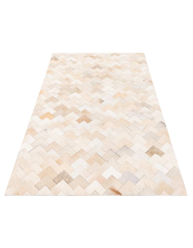 Detail image of 3' 9 x 5' 10 Cowhide Stocks Rug