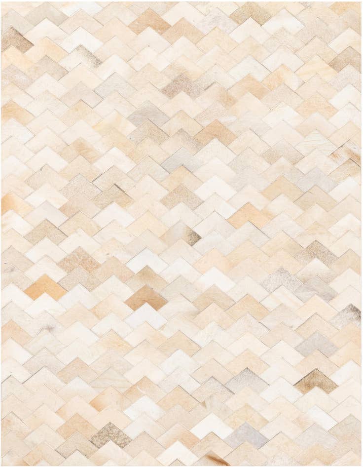 Detail image of 3' 9 x 5' 10 Cowhide Stocks Rug