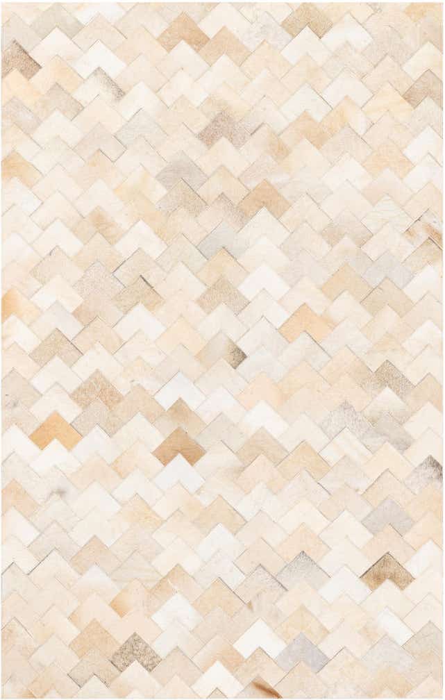3' 9 x 5' 10 Cowhide Stocks Rug