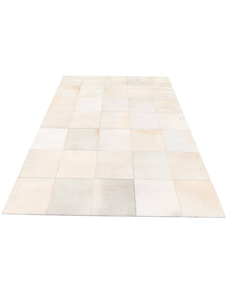 Detail image of 4' 7 x 6' 5 Cowhide Stocks Rug